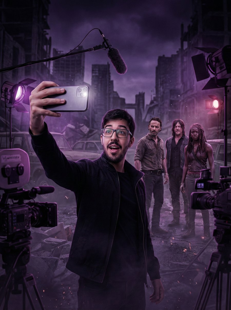 Tirando Selfies em Séries Famosas